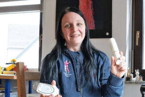 Susann Vogel, zuständig für den Bereich Handrehabilitation in der Praxis für Ergotherapie